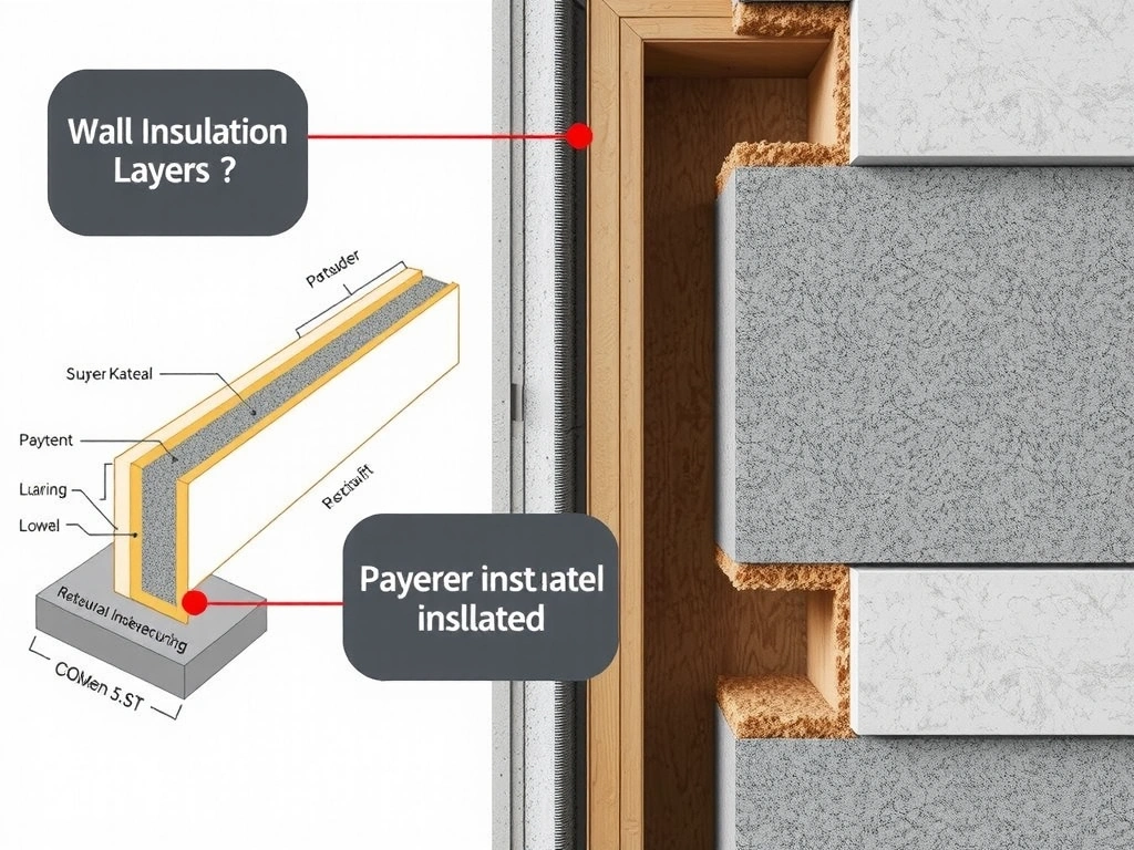 Schéma vrstev izolace