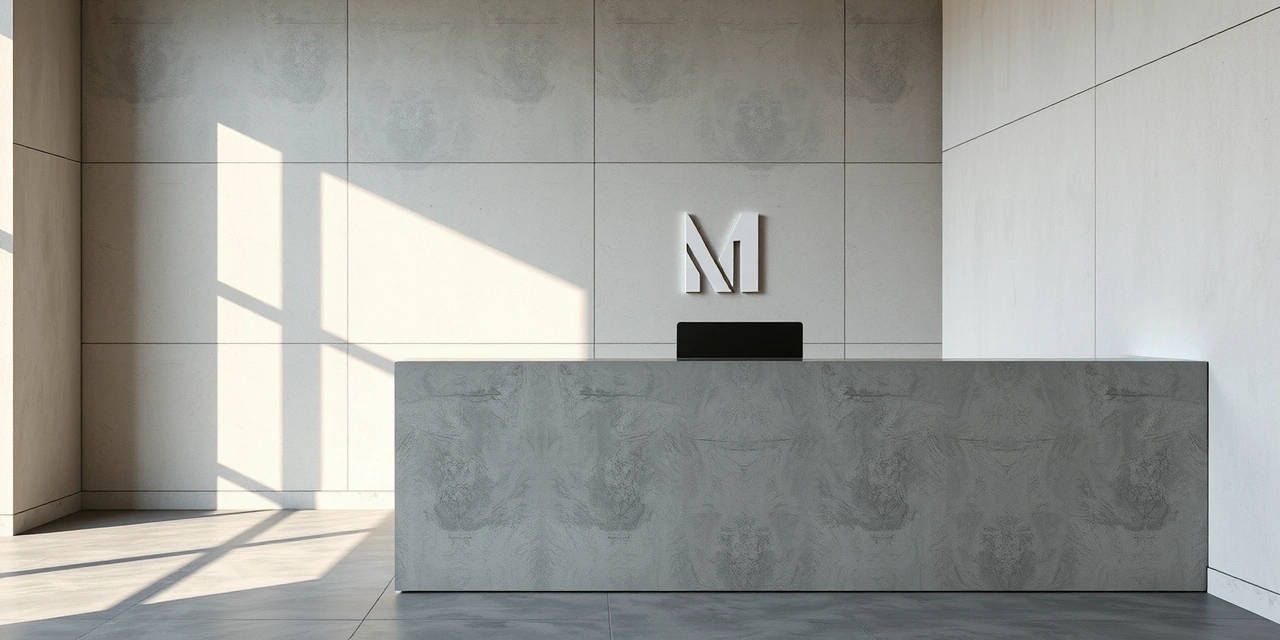 Detail recepce kanceláře